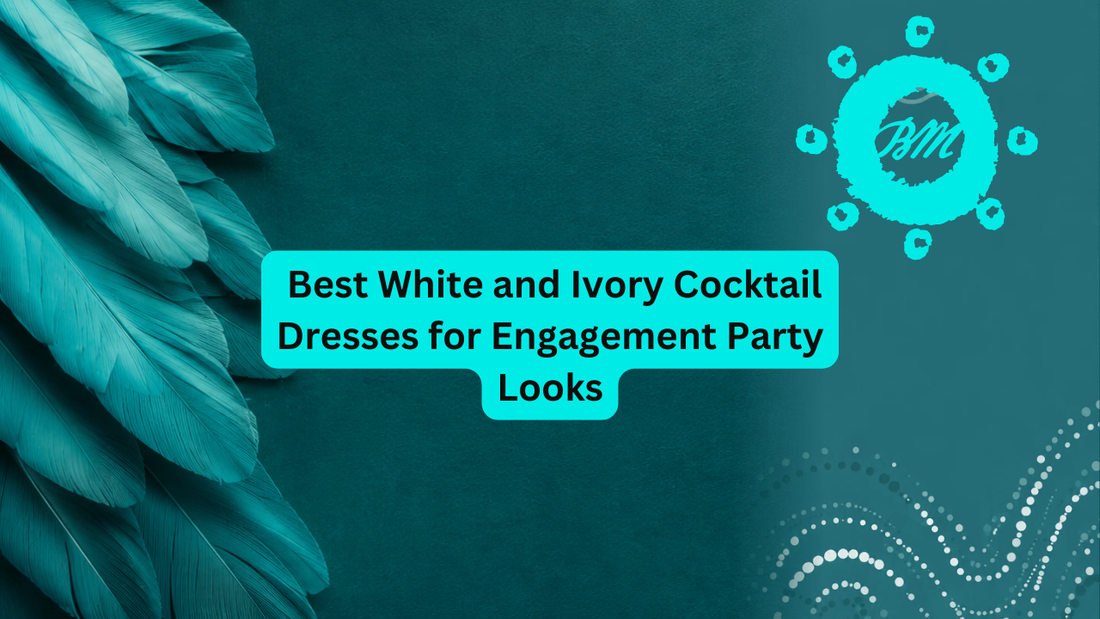 Glowing Bride: Best White and Ivory Cocktail Dresses for Engagement Party Looks