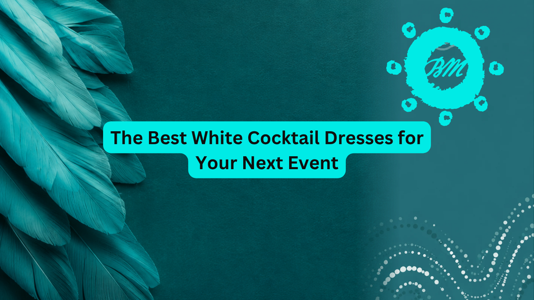 Elegant white cocktail dress for women, perfect for sophisticated evening occasions