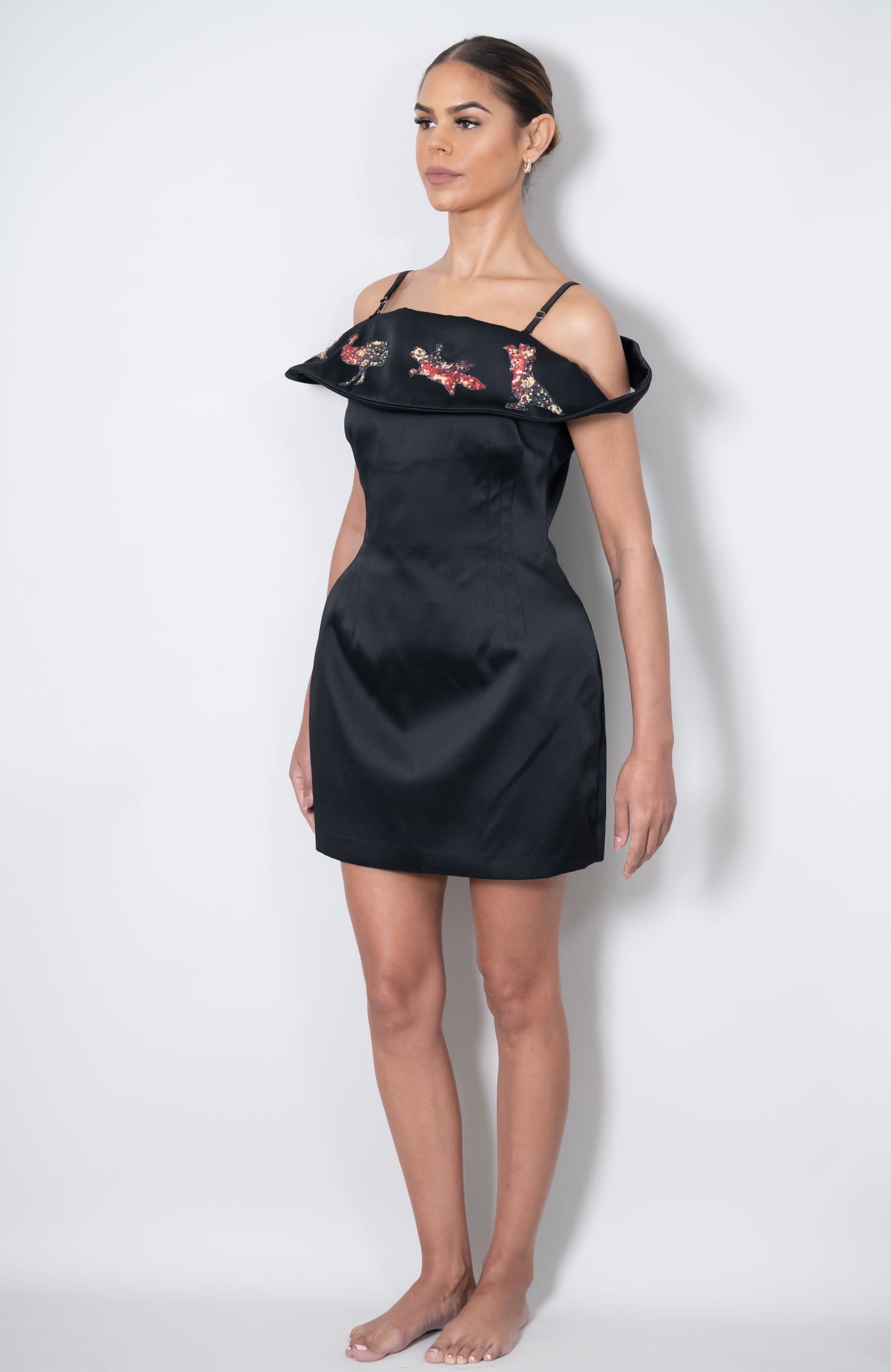 Totems Buluuy (Black) Cocktail Dress