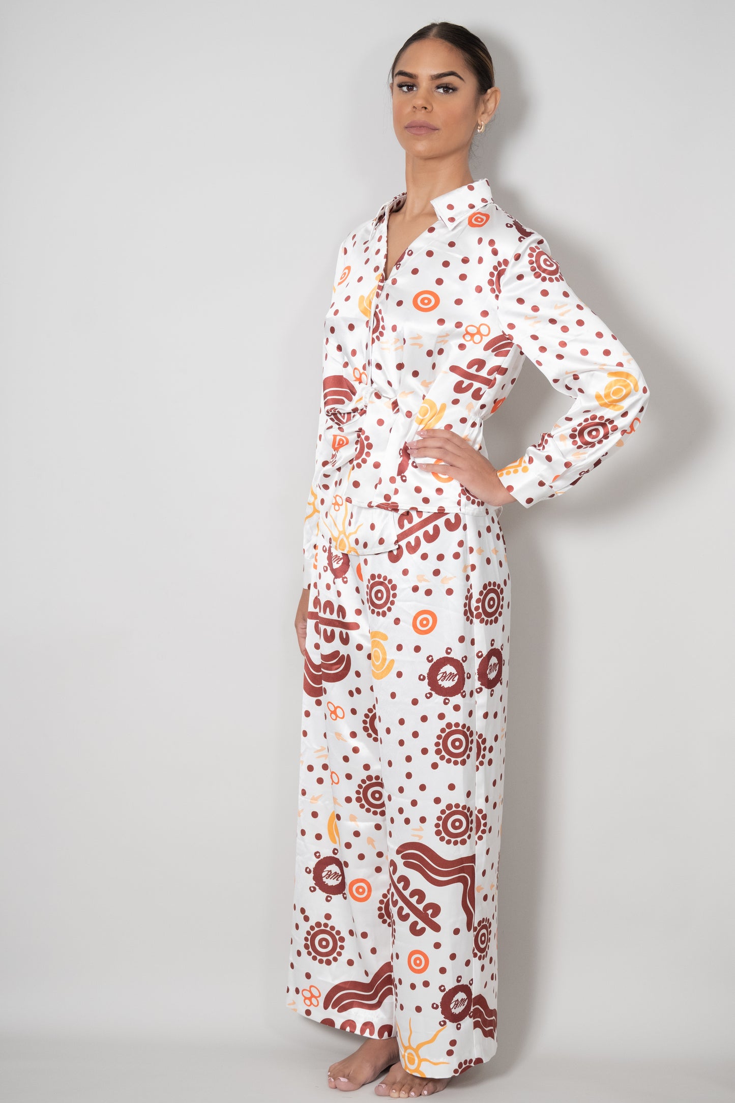 Songlines Silk Set – White