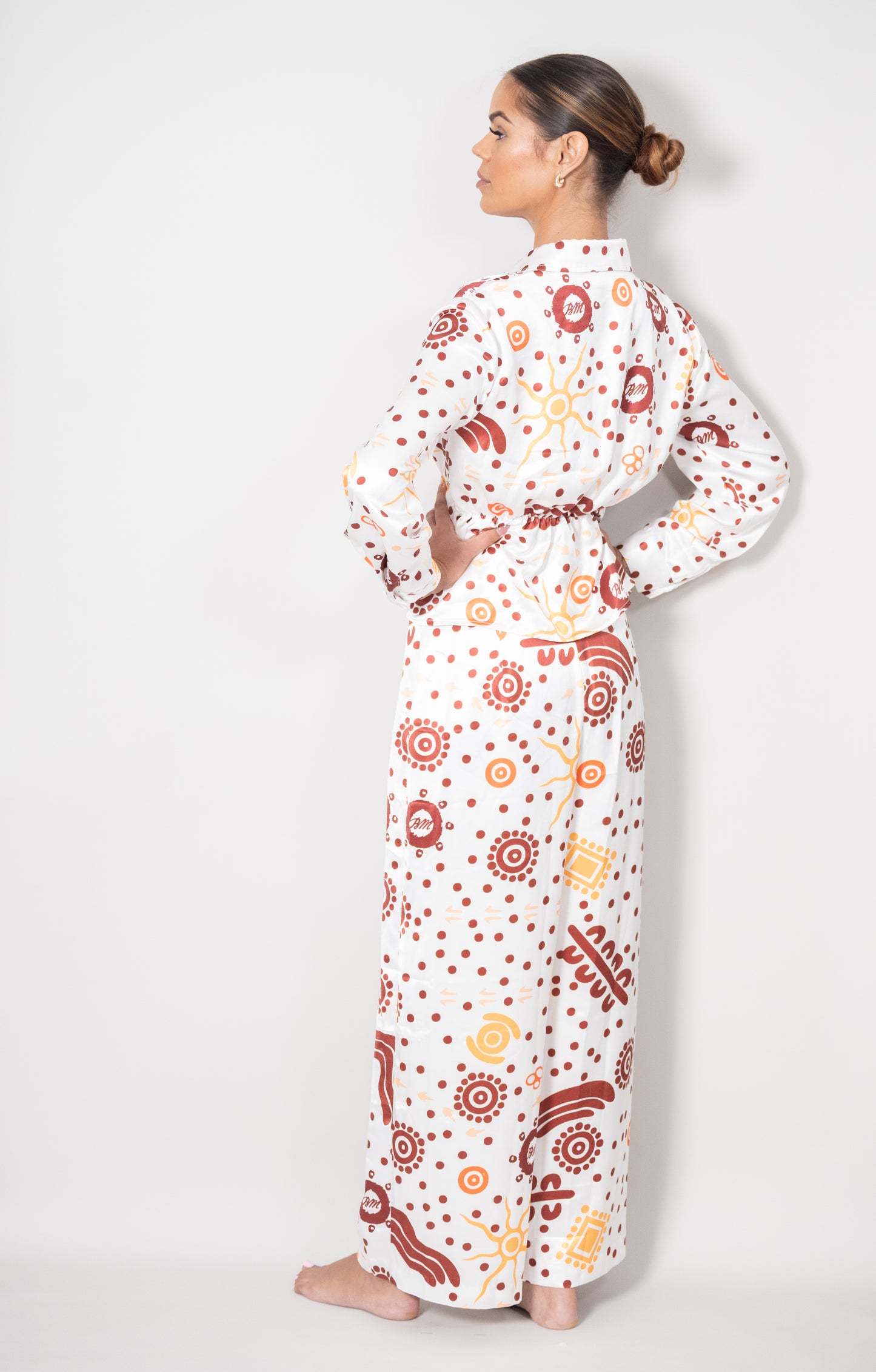 Songlines Silk Set – White