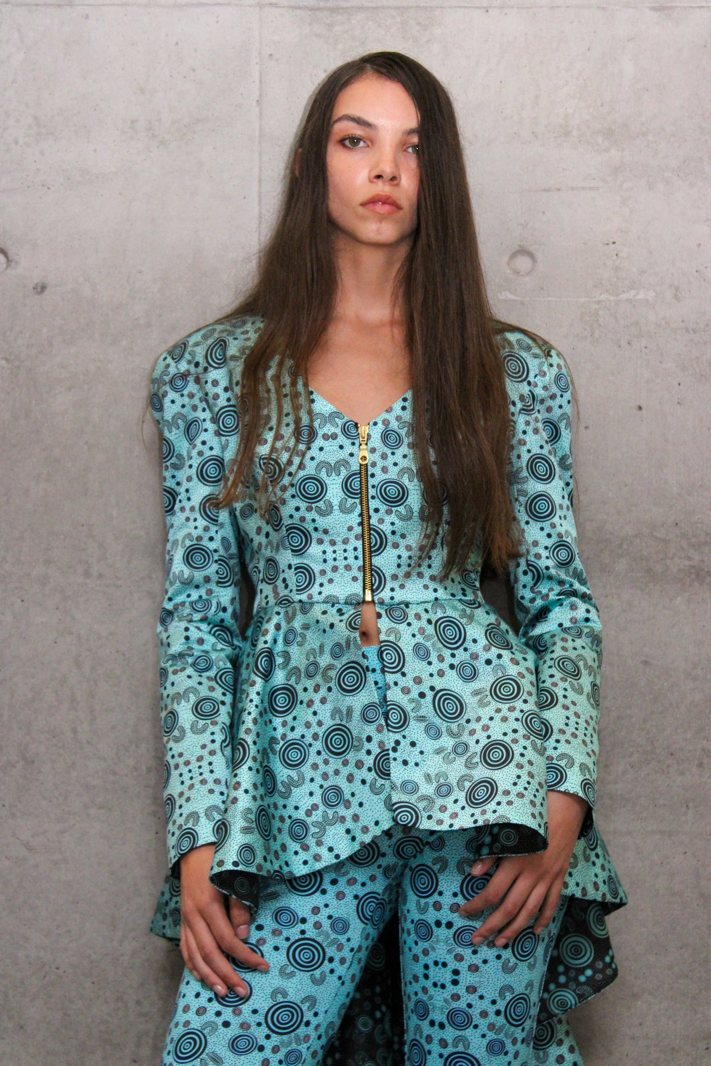 Buligaa - Silk Duchess Jacket  Sustainable Italian Recycled Nylon Pant