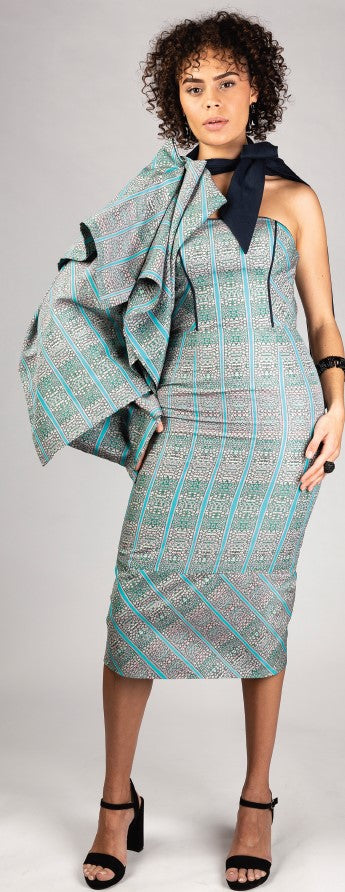 Yinnarr Thiinaa(Woman Honeycomb) Dress with cape